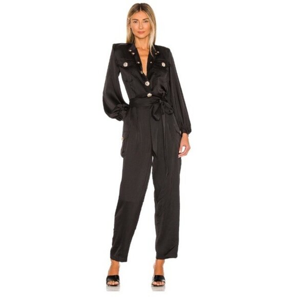NWT Bronx and Banco Gigi Coffee Jumpsuit in Black - Picture 1 of 12